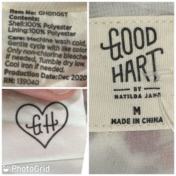 Matilda Jane Good Hart Floral Ruffle Boxy Top Size Medium Zilker Button - Picture 7 of 12